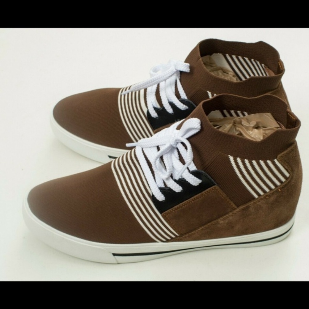TOTO Height Increase Elevator Brown Sneakers